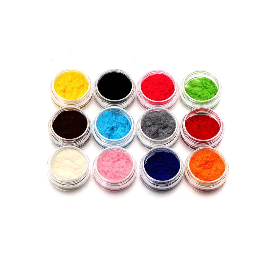 

OutTop Nail Glitter Fashion Nail Decoration Fuzzy Flocking Velvet Nail Powder best seller#30