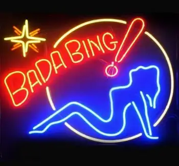 Bada Bing Girl Neon Light Sign Beer Bar