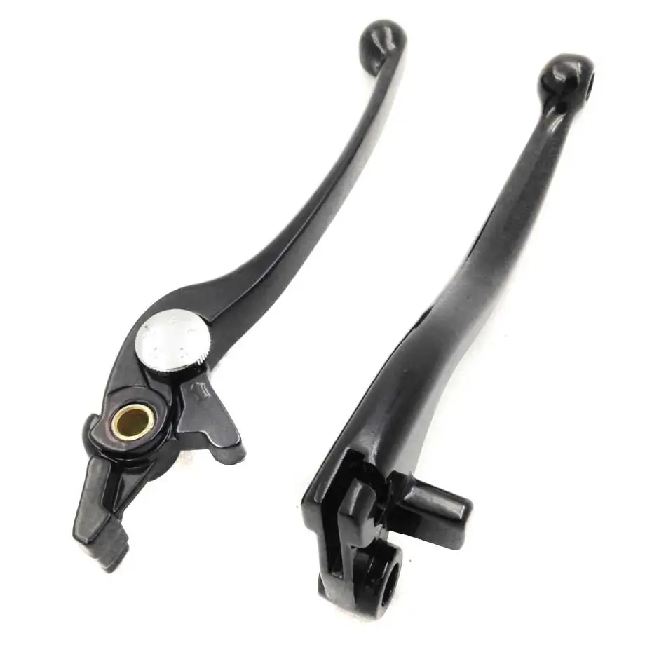 Brake Clutch Handle Levers For Kawasaki ZX-6R ZX6RR ZX636 ZX9R ZX10R ZX12R Z1000 ZZR600 Motorcycle Billet Black / Chrome - Цвет: Черный
