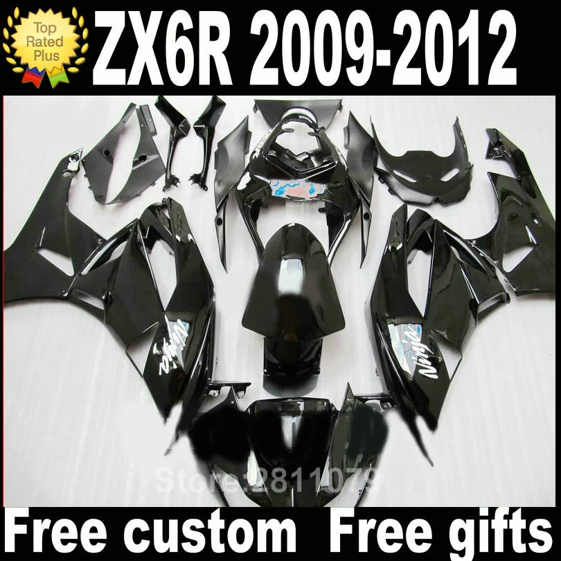High quality plastic fairing kit for Kawasaki Ninja ZX6R 09 10 11 12