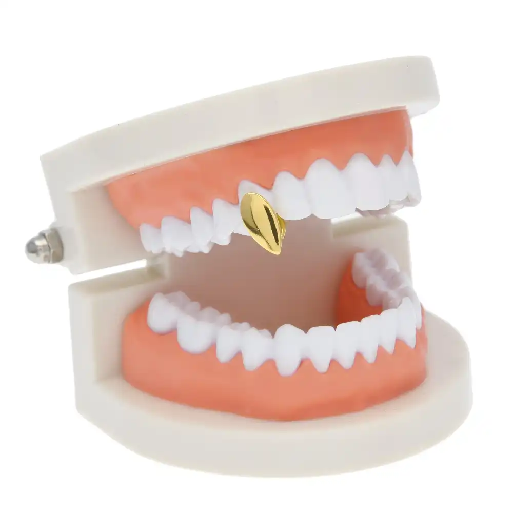 New Gold Silver Color Small Single Tooth Cap Grin Hip Hop Teeth Grill Gift Dental Grills Vampire Pointed Teeth Body Jewelry Body Jewelry Aliexpress