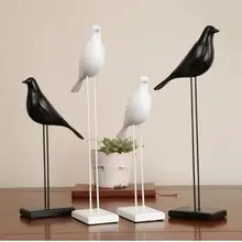 Имитация черно-белой птицы, Креативные украшения для дома, офисная мебель, европейский и американский стиль, beau