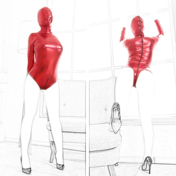 MaryXiong Fetish Slave Headgear BDSM Bondage Restraints Erotic S&M Hood Mask Straitjacket Head Harness Blindfold Sex Toy Product 3