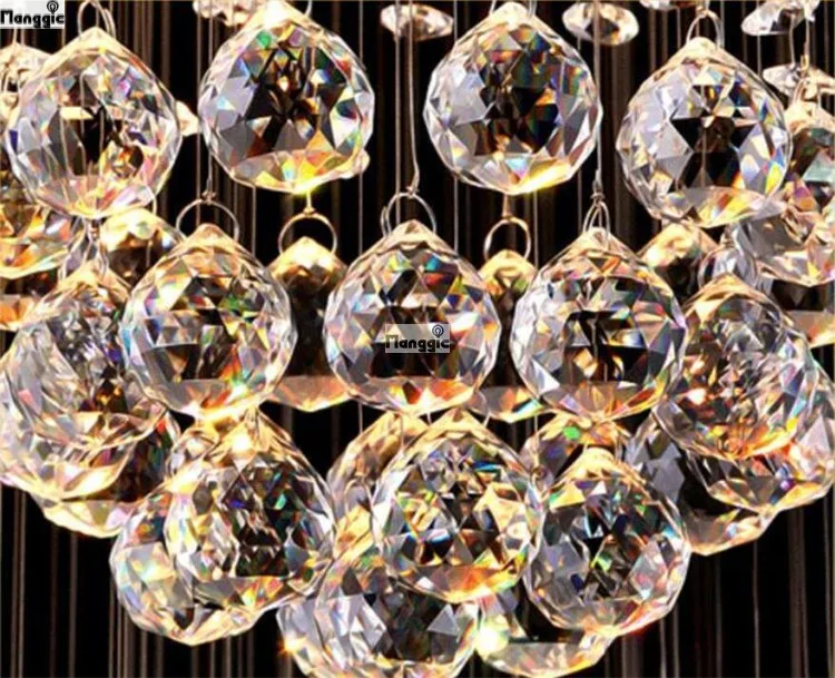 Moderne Блеск Kroonluchters Armatuur Dubbele Ловушка ПРИВЕЛА Hanglamp Вур Фойе Eetkamer Ресторан Decoratie|led