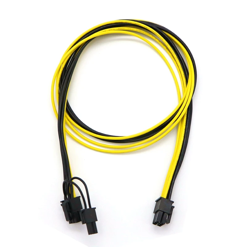 Кабель питания UL1007 16AWG PCI-E с 6 контактами на 8 (6 + 2 контакта) для графического