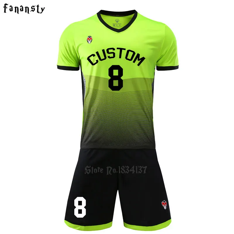 

High quality Soccer Uniform Men Training Outfit Football Jerseys Adult Custom Soccer Jerseys 2017 2018 Football Kit