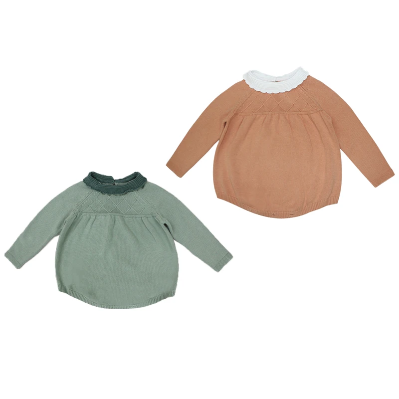 2017 детские вязаные комбинезоны комбинезон для девочек roupas de bebe шерстяной детский