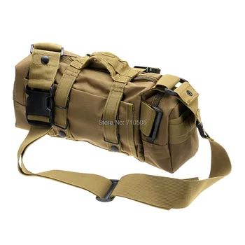 

Multifunction Outdoor Sports Mountaineering Oxford Shoulder Bag Hunting Backpack Bags - khaki