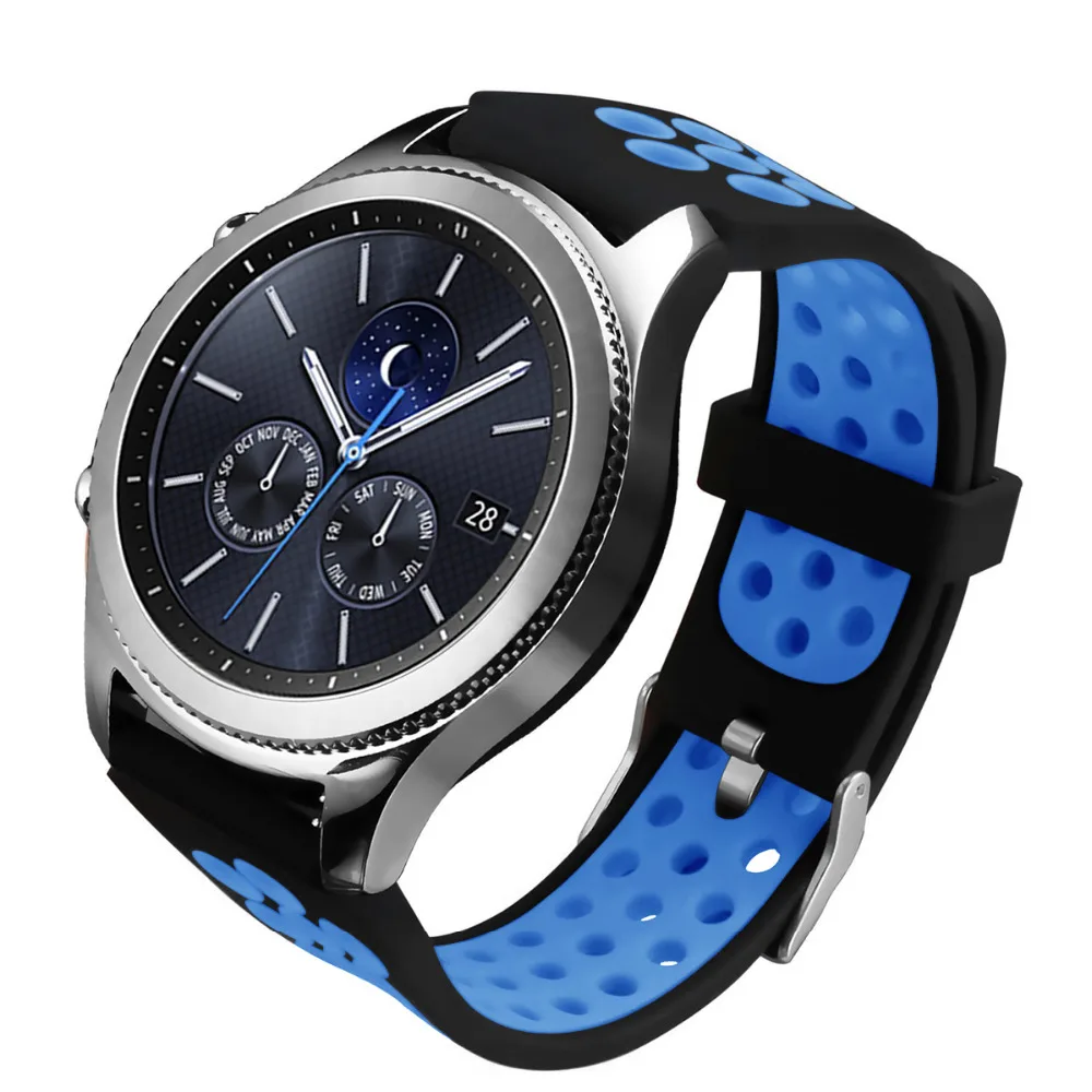 22 мм gear s3 Frontier для samsung gear s3 Frontier/Classic/Galaxy 46 мм силиконовый ремешок Замена ремня браслет ремешок для часов