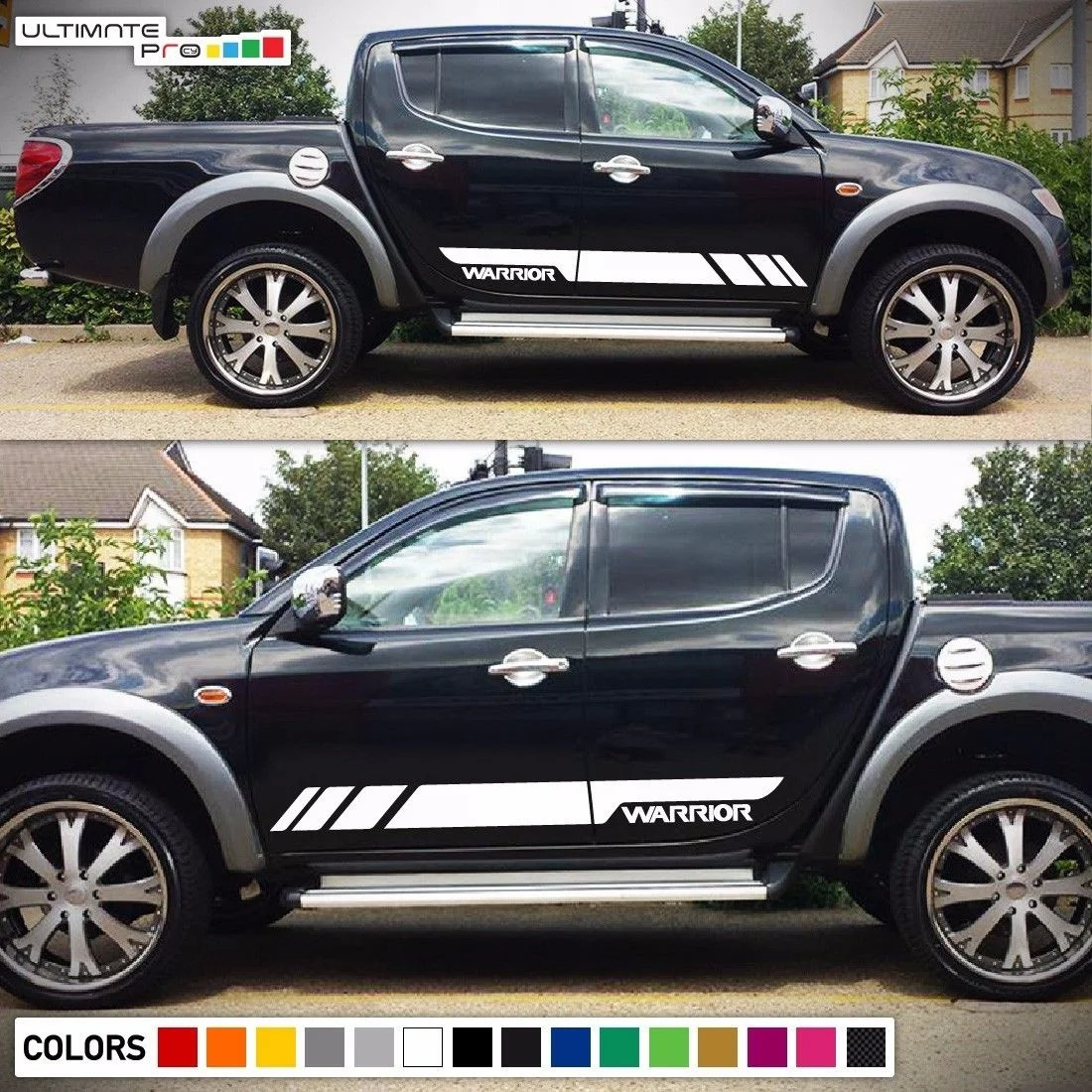Набор из 2 предметов для Mitsubishi L200 Triton набор в полоску с графической наклейкой 2005