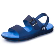 New Men Sandals Summer Jelly Shoes Men Beach Sandals Slippers Men Flip Flops EVA Soft Sandalias Outdoor Summer Chanclas