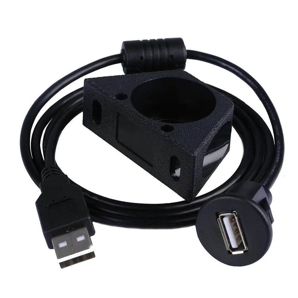 Удлинительный кабель LBSC с USB штекер гнездо AUX панель крепление для автомобиля