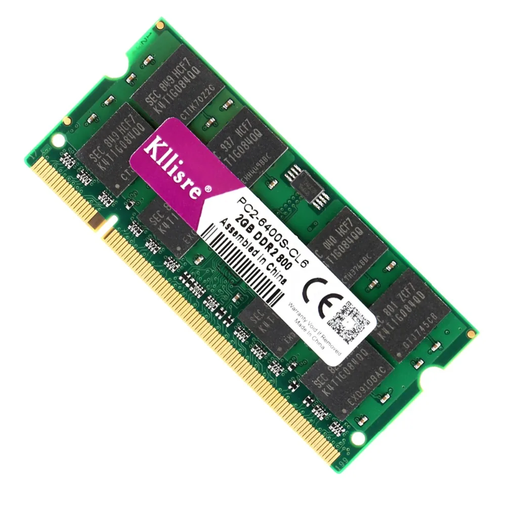 Kllisre ddr2 sodimm 2 Гб ram 800 667 МГц память ноутбука DIMM|memory dimm|ddr2 2gbddr2 |