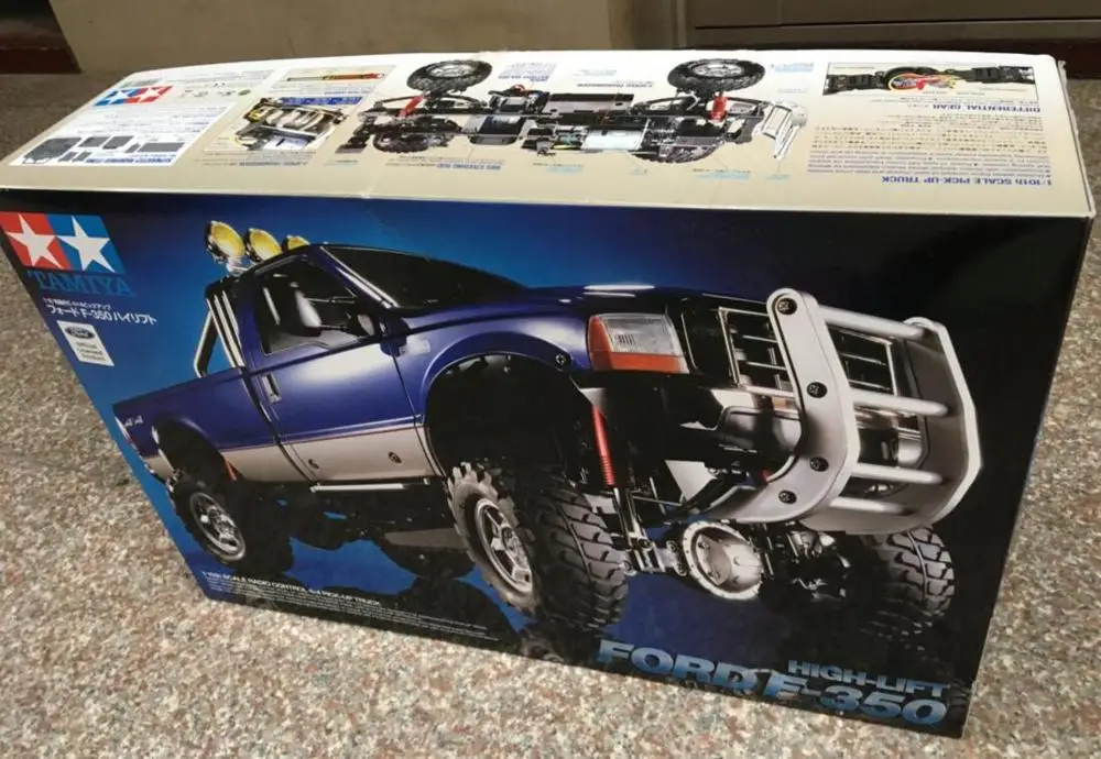 Tamiya по супер скидке 1/10 с высоким подъемом Ford F350 4WD 3spd комплект 58372