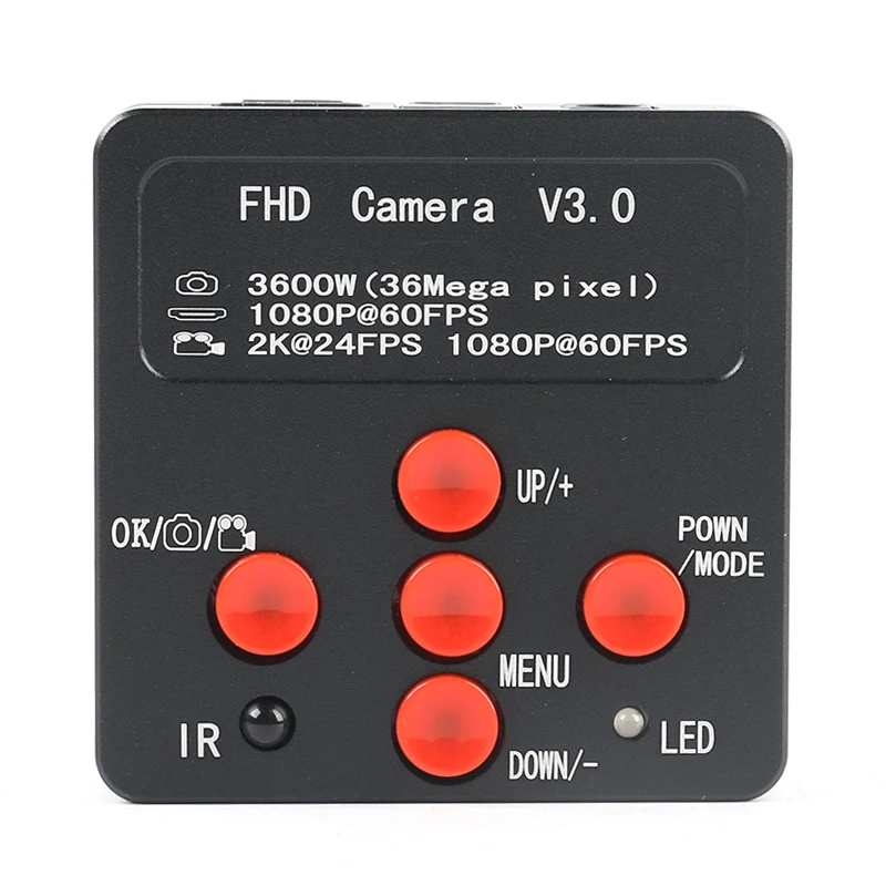 36MP 1080P FHD 2K промышленный электронный HDMI USB цифровой видео микроскоп камера зум C крепление объектива 180X 300X+ 56 светодиодный кольцевой свет