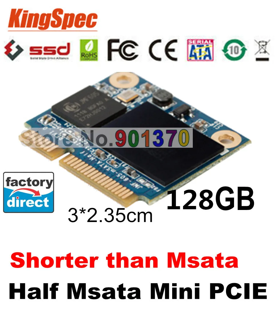 Распродажа Kingspec короткий 3*2,35 см половина MSATA SATA 128 Гб SSD диск жесткий диск HDD для Asus SAMSUNG TOSIBA SanDisk