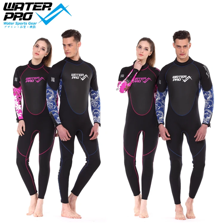 

Water Pro Color Base 3mm Unisex Scuba Wetsuit Full Suit Water Sports Diving Suit Snorkeling Wear Surfing