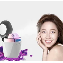 Горячий Холодный паровой прибор для лица Интеллектуальный распылитель воды измеритель красоты машина для парения лица 120 мл Dredge поры оборудование для красоты