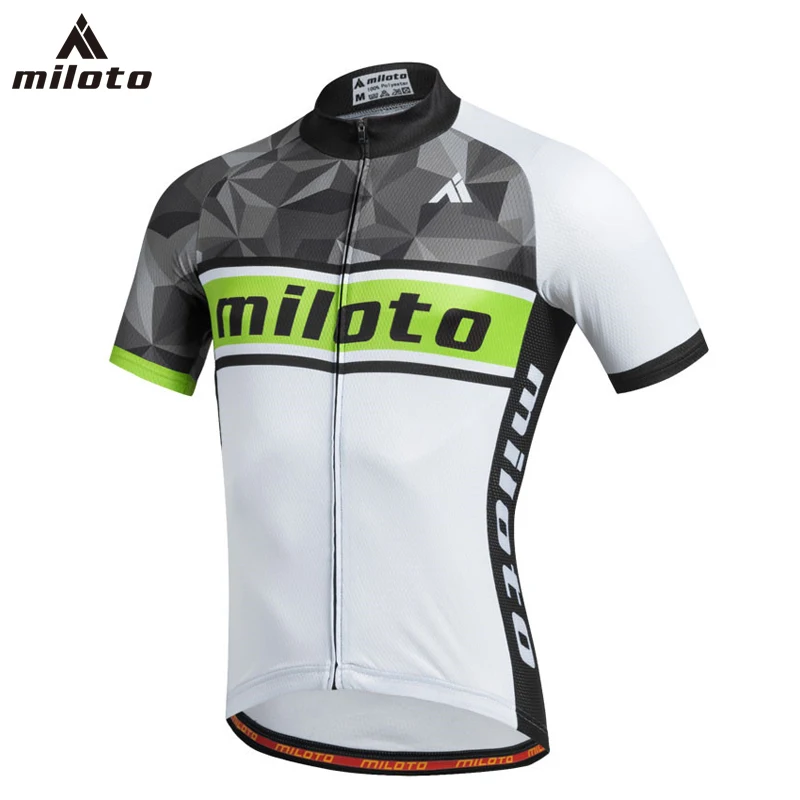 MILOTO الرجال الدراجات جيرسي أعلى قمصان Ropa Ciclismo الدراجة فريق قصيرة الأكمام الرياضة ارتداء الذكور تنفس دراجة الملابس مايوه