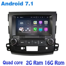 Android 7.1 Quad core Car dvd gps for mitsubishi outlander 2006-2012 with wifi 4G usb bluetooth mirror link auto Stereo