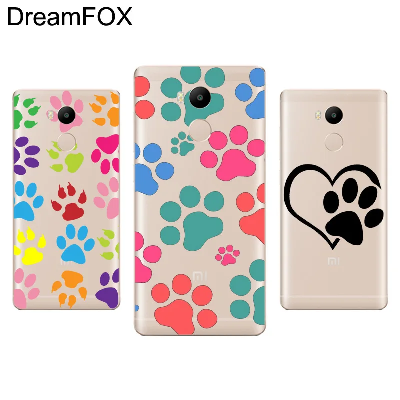 DREAMFOX M079 Мягкий силиконовый чехол с собачьей лапой из ТПУ для Xiaomi Redmi Note 3 4 4X5 5A 6 7 Pro