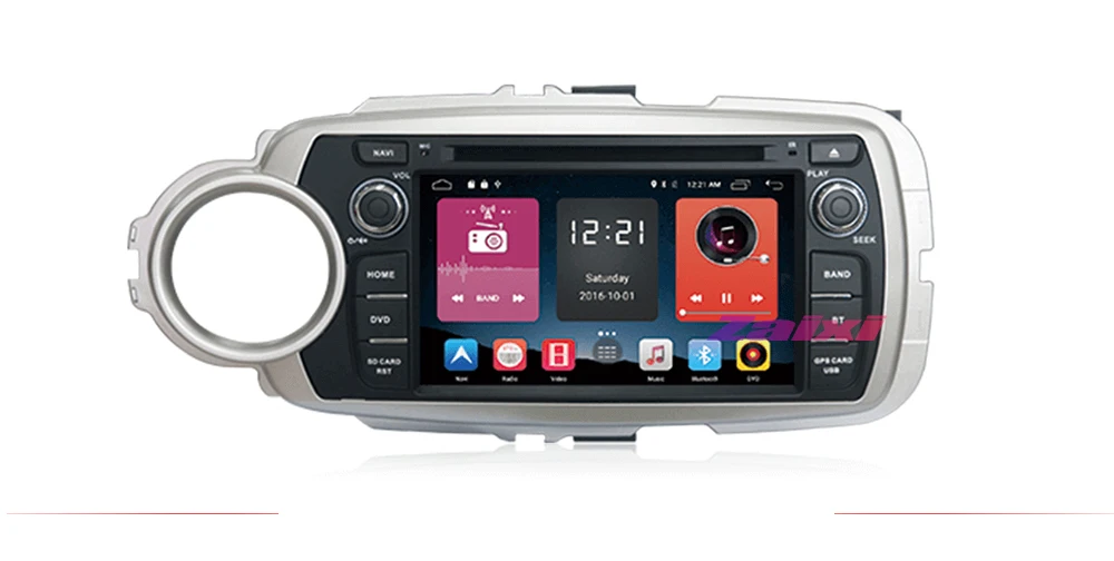 Top ZaiXi Android Car Multimedia player 2 Din WIFI GPS Navigation Autoradio For Toyota Yaris 2012 2013 GPS Radio BT WIFI 1