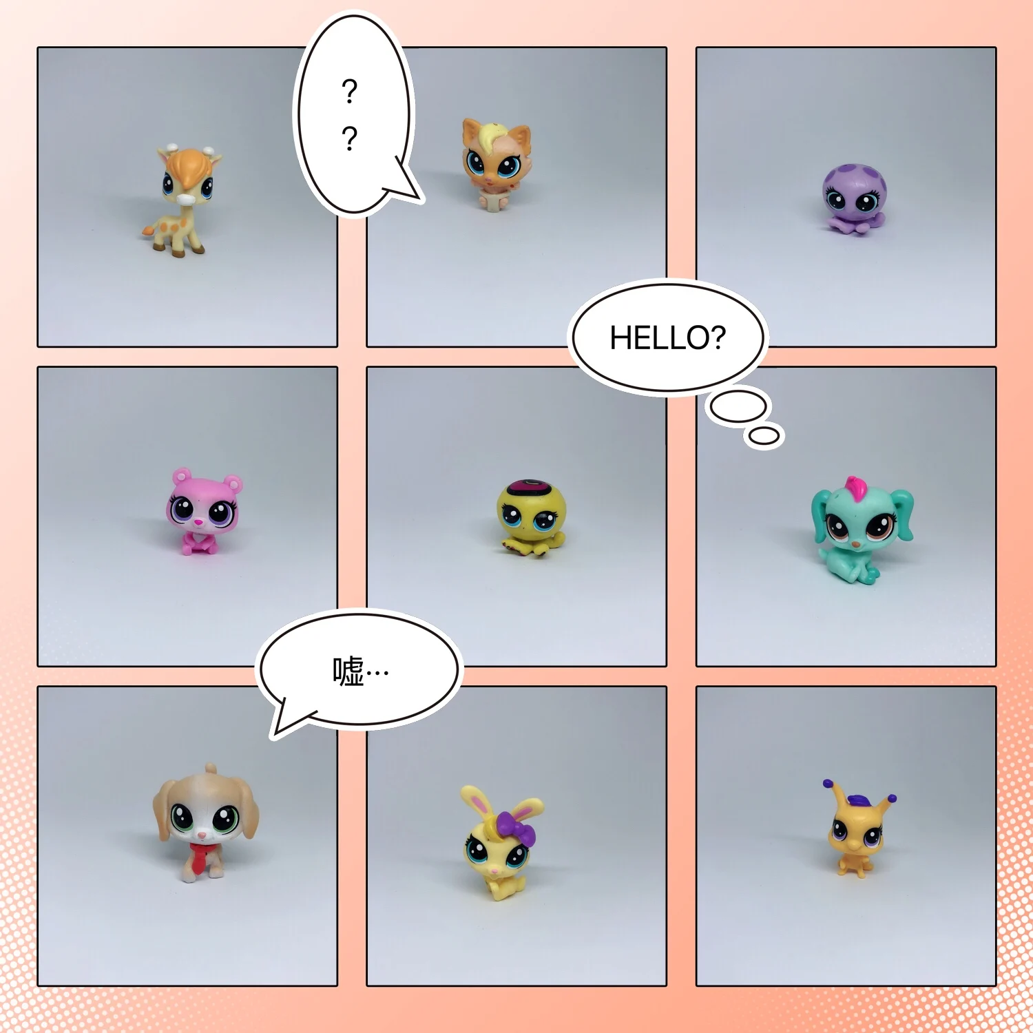 

hot sale LPS Toys Girl Birthday Gift Cut Pets Dog Cat cute PVC Action Figure Toy gift for children