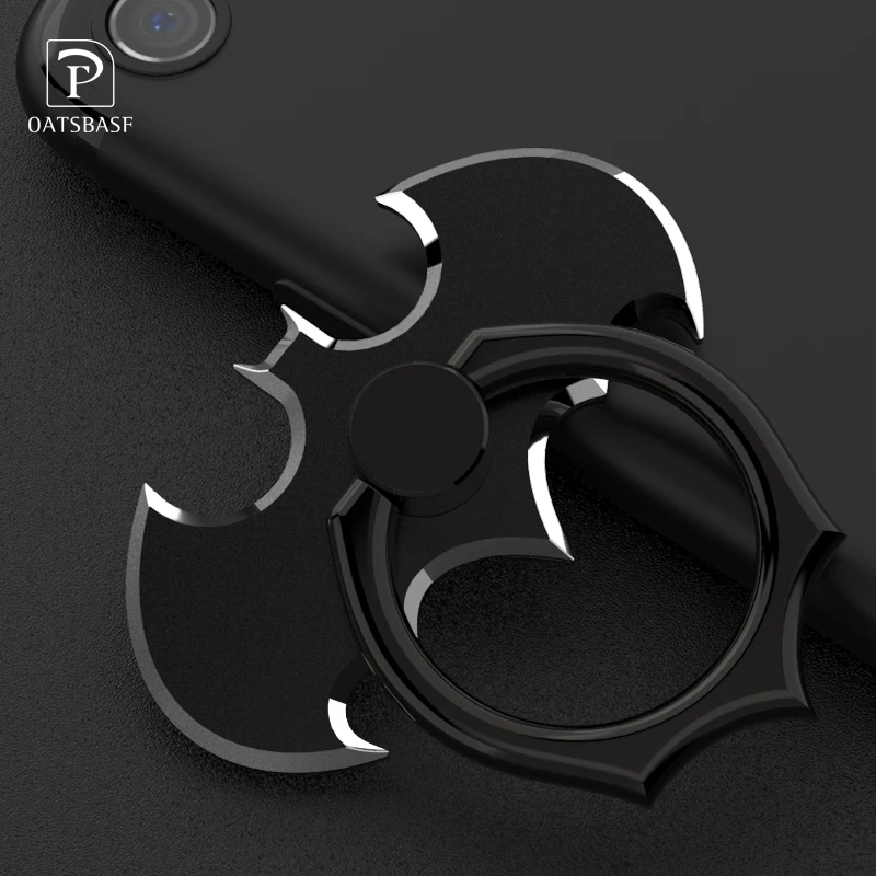 Oatsbasf Bat 360 Degree Rotate Holder Finger Ring Mobile Phone Stand Holder For iPhone/Samsung/Xiaomi All Smart Phone Holder Oatsbasf Bat 360 Degree Rotate Holder Finger Ring Mobile Phone Stand Holder For iPhone/Samsung/Xiaomi All Smart Phone Holder