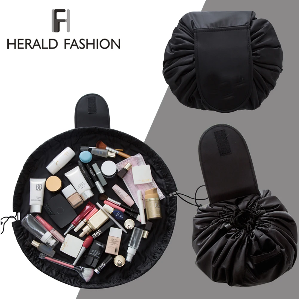 

Women Drawstring Cosmetic Bag Fashion Travel Makeup Bag Organizer Make Up Case Storage Pouch Toiletry Beauty Kit Box Wash Bag