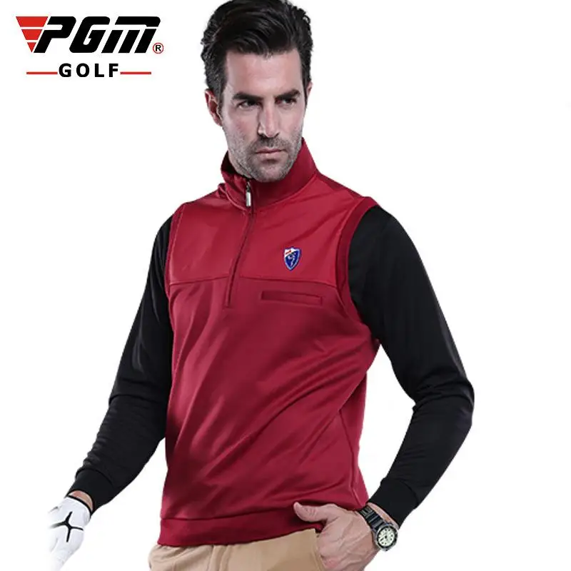 

2017 PGM golf sport fleece vest Men Winter Warm Golf sleeveless jacket vest Men Windproof Thick Waistcoat golf Sportswear 3color