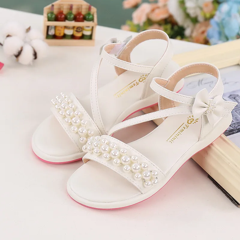 Sandales en Cristal de Perles de Bébé Filles 0-6 Ans BZLine Girls Summer Shoes 