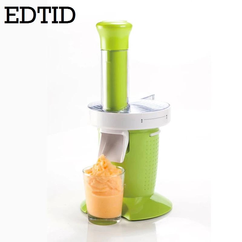 

EDTIDHousehold Fruit Ice Cream Maker Automatic Self-cold Electric Small Soft Icecream Making Machine Frozen Milkshake Dessert EU