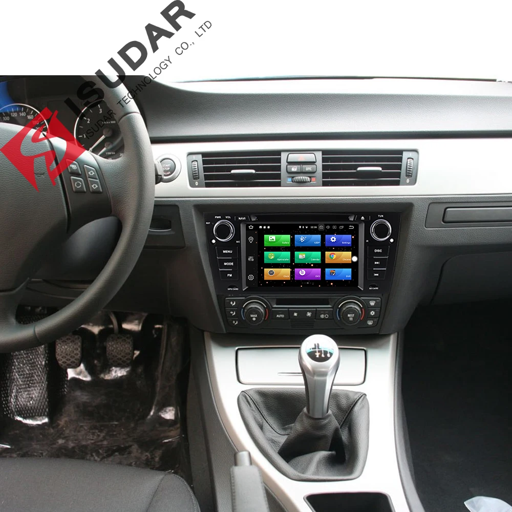 Top Isudar Car Multimedia Player GPS Android 8.0 For BMW/3 Series E90/E91/E92/E93 Radio Capacitive Touch Screen Rear view camera FM 4