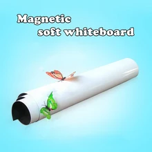 Магнитная доска для письма, гибкая Съемная доска для домашнего декора, гибкая белая доска для детей, блокнот 60*40 см