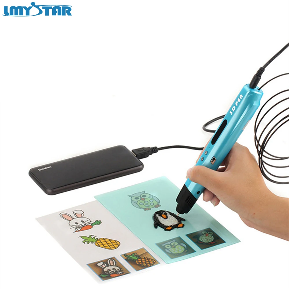 Lymstar Magic 3D принтеры рисунок пером печати DIY печать ручки ABS PLA нити 1.75 мм дети