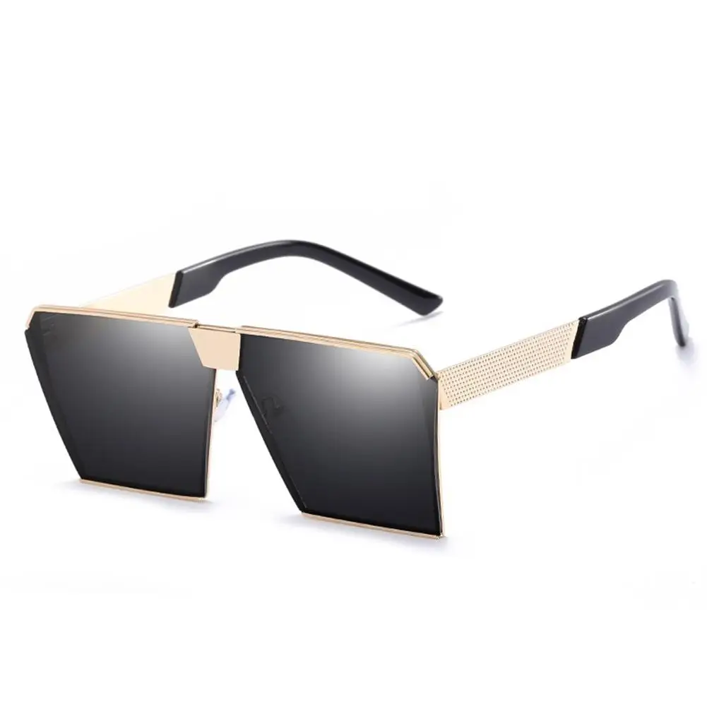 MISSKY унисекс металлическая оправа UV400 Солнцезащитные очки уникальные уличные спортивные очки - Цвет линз: 1