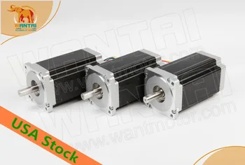 

USA FREE! CNC Wantai 3PCS Nema34 Stepper Motor 85BYGH450D-008 1090oz-in 99mm 5.6A CE ISO ROHS Grind Engraver Kit Laser