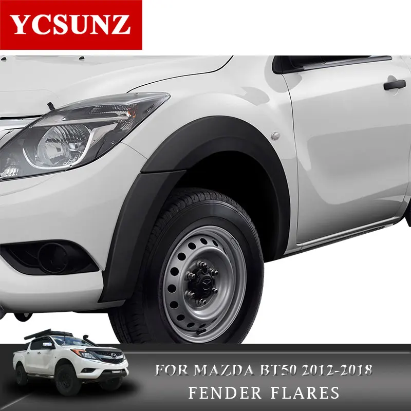 Крыло вспышки автомобильные аксессуары черные Брызговики для Mazda Bt50 2012 2013 двойная кабина