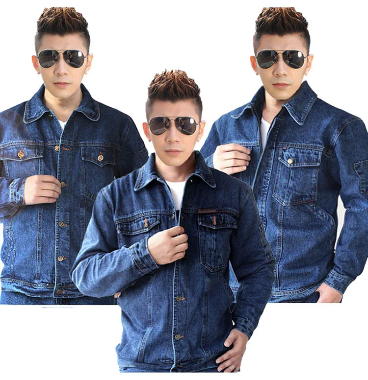 CCGK Workwear Suits Men Women Work Clothing Sets Denim Jackets And Pants Factory Labor Clothes Workers Uniforms Plus Size S-4XL (1)