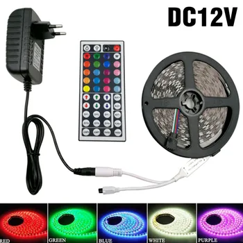 

led Strip 60LED IP65 Waterproof RGB 5M 10M 15M Led Strip Light 12V 2A SMD5050 Flexible Strip Tape Light Cable Smart Pixel Strip