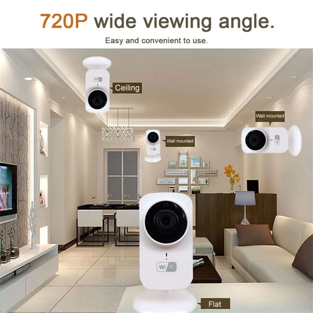 

Home Security IP Camera Wireless Mini IP Camera Surveillance Camera Wifi HD 720P Night Vision CCTV Camera Baby Monitor US/EU