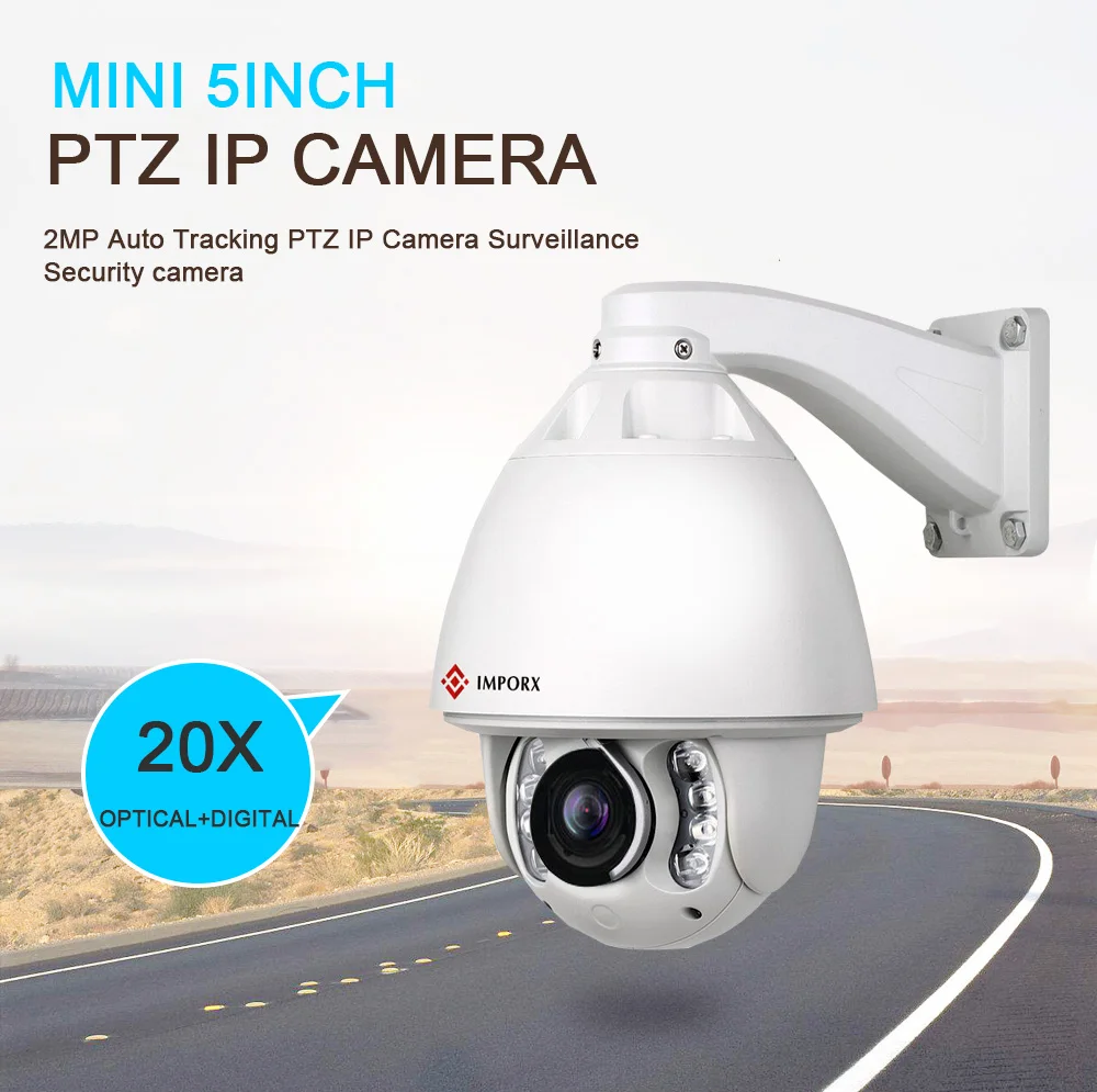 

IMPORX Auto Tracking IP Camera POE 2MP 1080P 20X ZOOM PTZ Speed Dome CCTV IR Onvif Camera Outdoor IR Home Security Surveillance