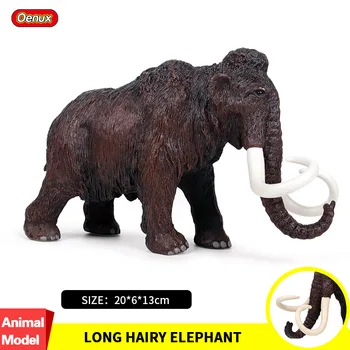

Oenux Original Wild Big Mammoth Elephant Simulation Animals Mammut Action Figures Model Figurine PVC Collection Toys Kids Gift
