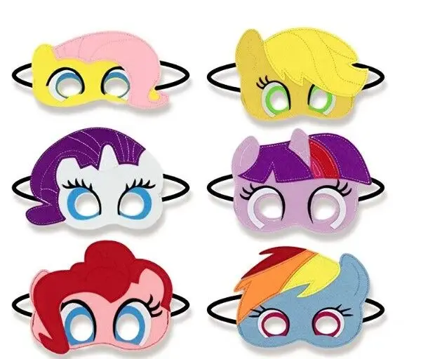 

My Little Pony Costume Dress Decoration DIY Masquerade Eye For kids Felt Mask Christmas Gifts Animal Face Costume Halloween Mask