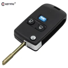 KEYYOU 3 кнопки дистанционного ключа ФОБ чехол складной чехол-книжка для Ford Transit MK6 подключения бродяга