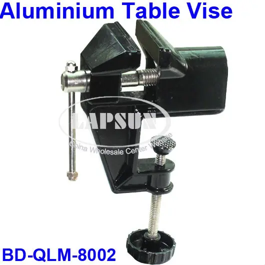 

Black Adjustable Alloy Aluminium Desk Table Stand Bench Vise Vice Jaws Clamp Holder Gadget DIY Working Tool Kit Set