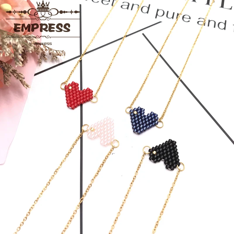 Fairywoo Fashi Новое модное ожерелье с милым маленьким сердцем женское ручной работы в