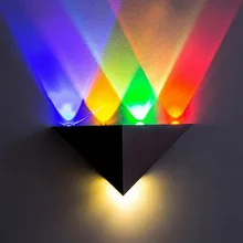 5 Вт треугольный светодиодный настенный светильник зеркальная лампа подсветка декоративный светильник светодиодный коридорный светильник Epistar энергосберегающий бар KTV комната