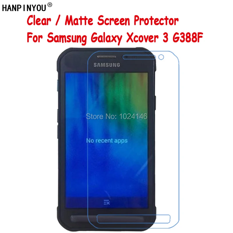 

New HD Clear / Anti-Glare Matte Screen Protector For Samsung Galaxy Xcover 3 G388F Protective Film Guard With Cleaning Cloth
