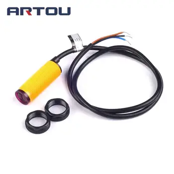 

E18-D80NK Infrared Obstacle Avoidance Photoelectric Sensor Proximity Switch 3-80cm Detection Range Adjustable for Smart Car